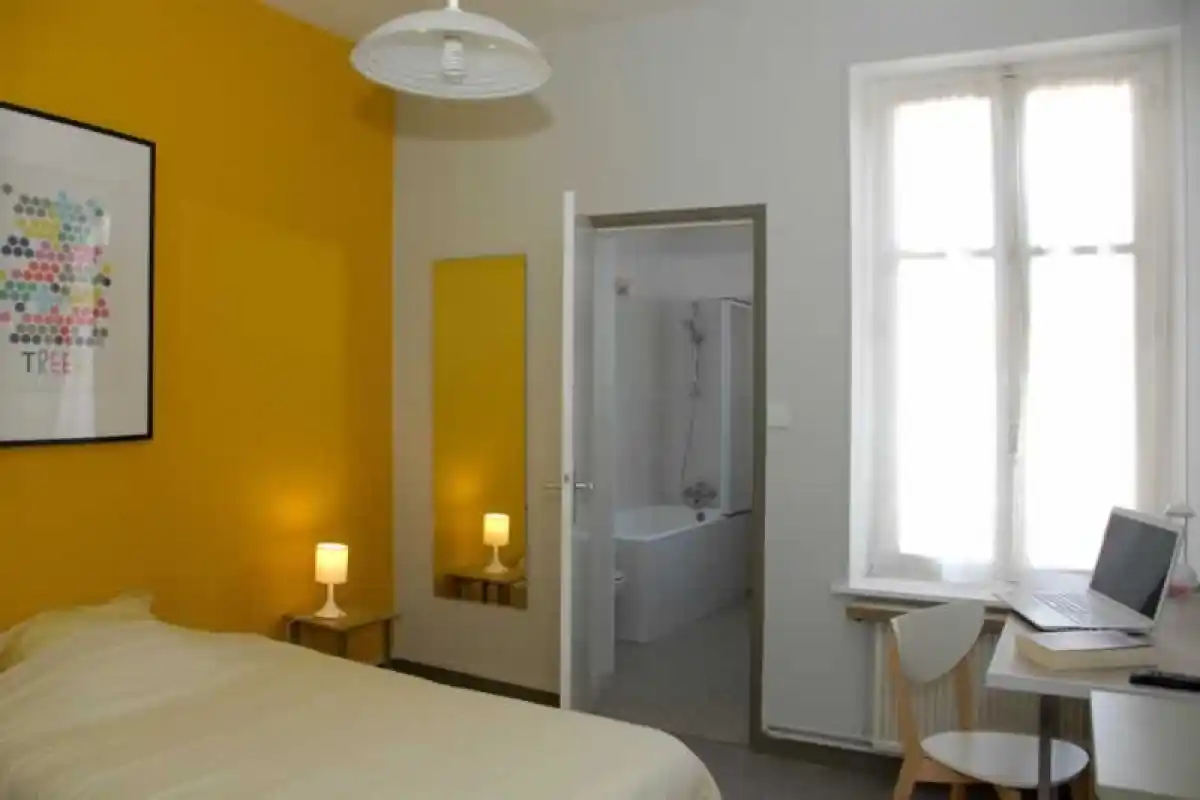 Une chambre de l'appart Hôtel Acadia à Nancy